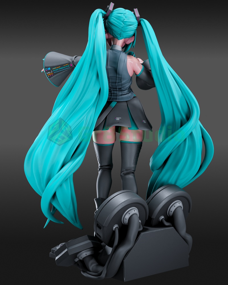 Gr8Tech - 乐高米米 V6 3D打印模型|Gr8Tech – Vocaloid – Hatsune Miku V6 – 3D Print Model