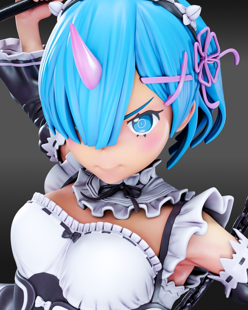 Gr8Tech – 《Re:Zero》角色3D打印模型|Gr8Tech – Re Zero – Rem – 3D Print Model