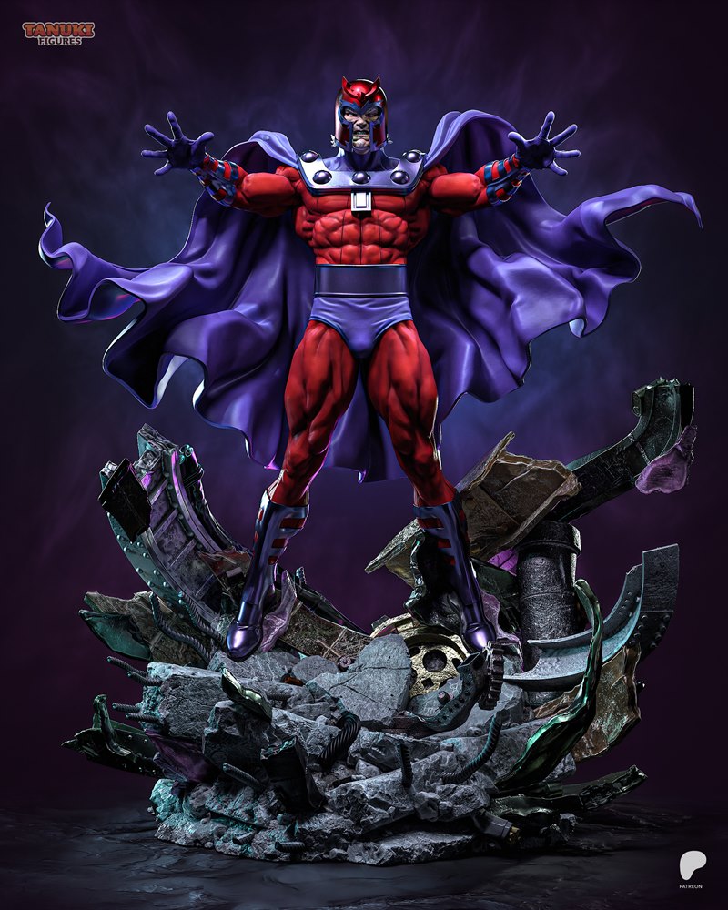 磁力变种人3D打印模型|Tanuki Figures – Magneto – 3D Print Model STL