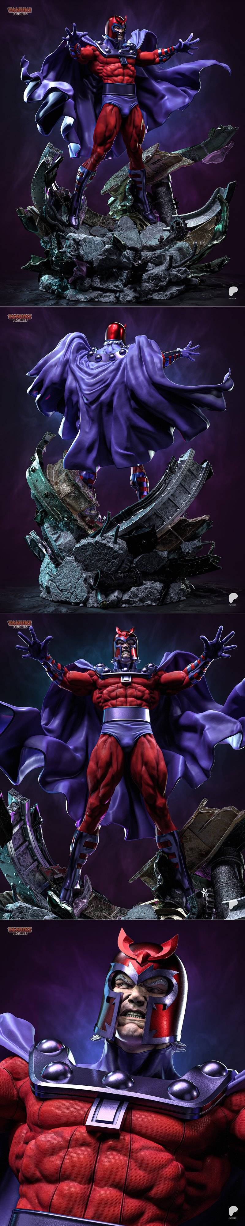 磁力变种人3D打印模型|Tanuki Figures – Magneto – 3D Print Model STL