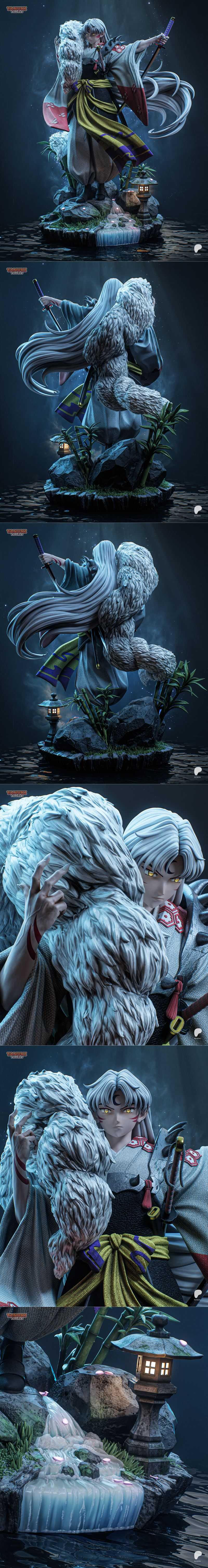 Sesshomaru 3D打印模型|Tanuki Figures – Sesshomaru – 3D Print Model STL