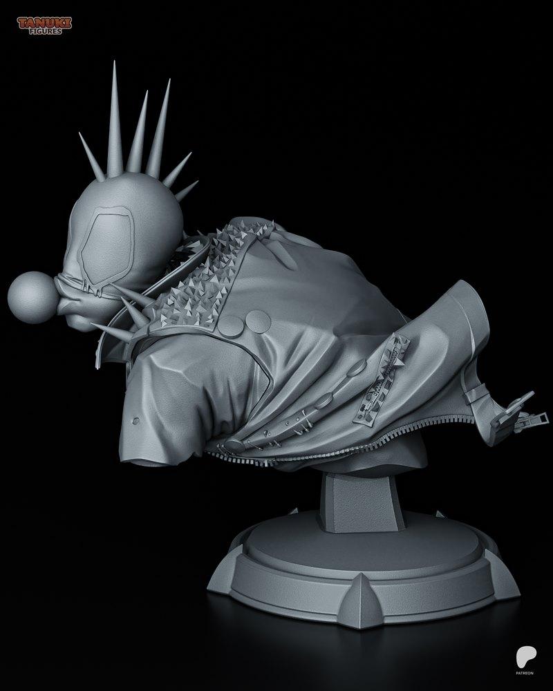 蜘蛛朋克人像 3D打印模型|Tanuki Figures – Spider-Punk Bust – 3D Print Model STL