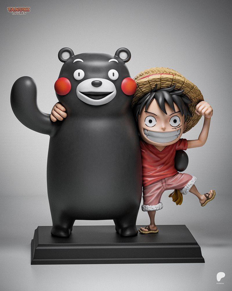 吴夫子手办 - Luffy萌系3D打印模型|Tanuki Figures – Luffy Chibi – 3D Print Model STL