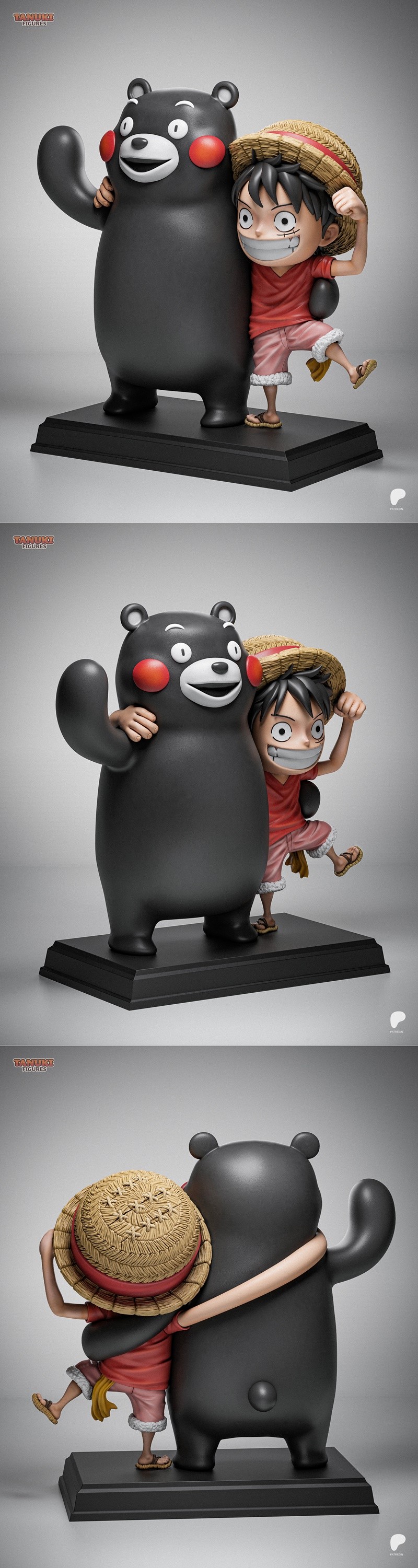 吴夫子手办 - Luffy萌系3D打印模型|Tanuki Figures – Luffy Chibi – 3D Print Model STL