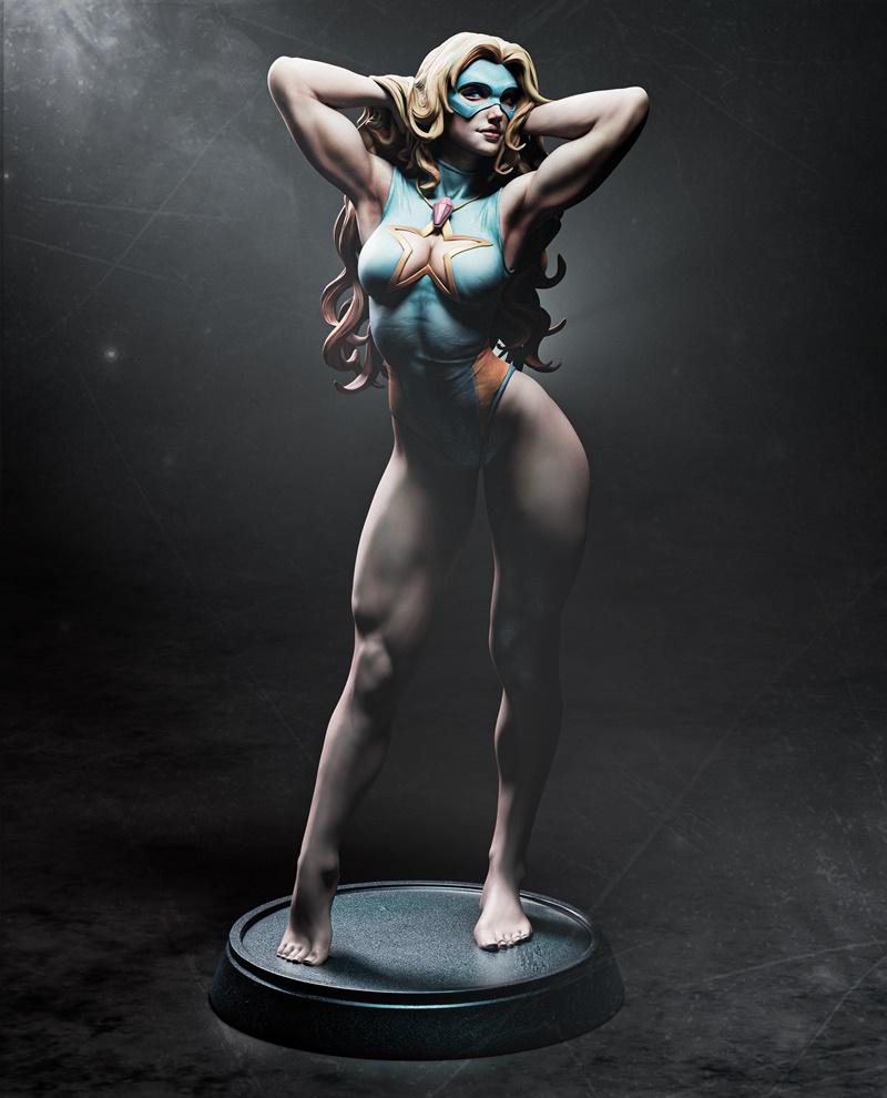 CA 3D Studios - 白色风衣角色 3D打印模型|CA 3D Studios – Blonde Blazer – 3D Print Model STL