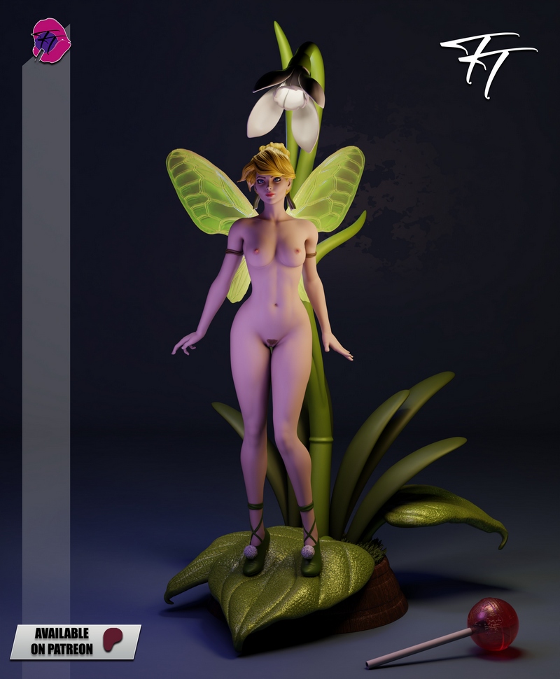 万圣节奇遇：小仙子3D打印模型|Trick or Treat – Tinker Bell NSFW – 3D Print Model
