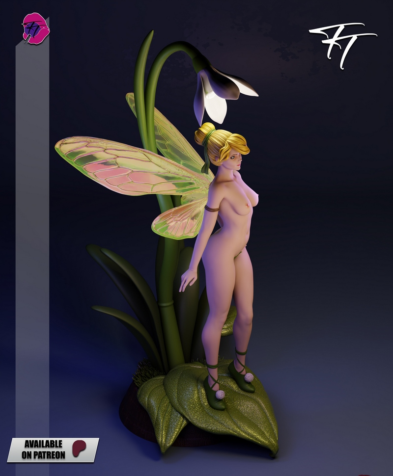 万圣节奇遇：小仙子3D打印模型|Trick or Treat – Tinker Bell NSFW – 3D Print Model