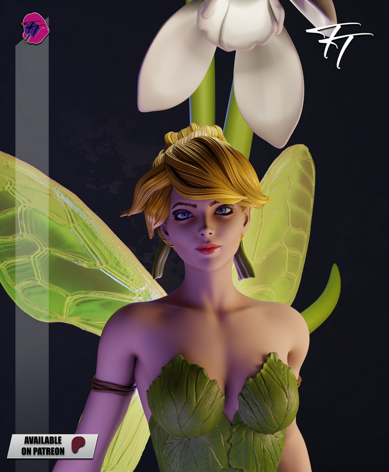 万圣节奇遇——小飞侠蒂娜 3D打印模型|Trick or Treat – Tinker Bell – 3D Print Model