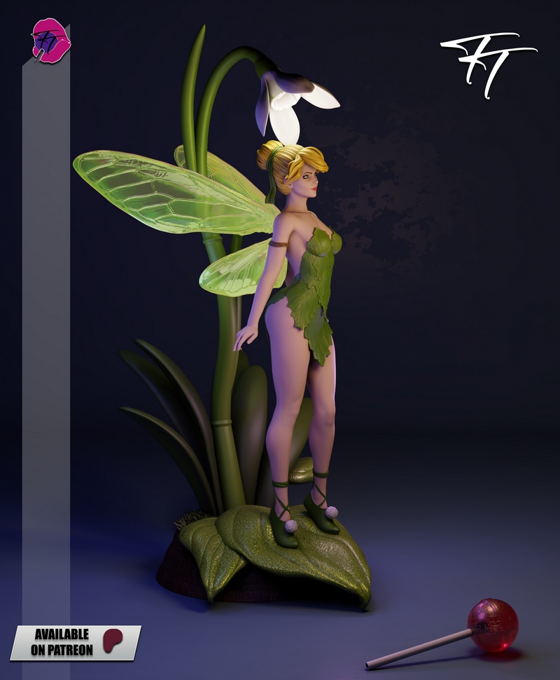 万圣节奇遇——小飞侠蒂娜 3D打印模型|Trick or Treat – Tinker Bell – 3D Print Model