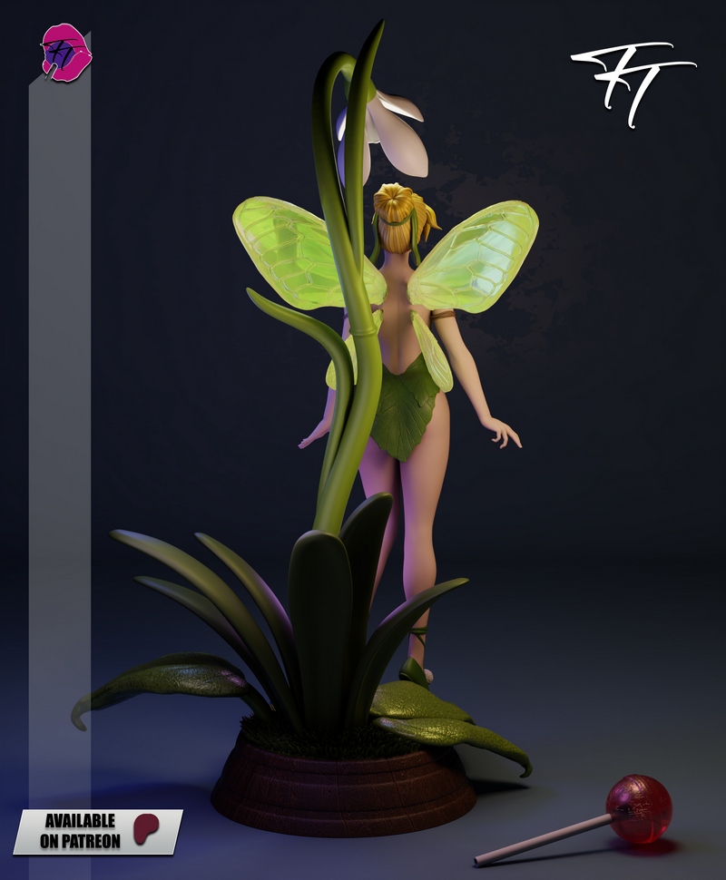 万圣节奇遇——小飞侠蒂娜 3D打印模型|Trick or Treat – Tinker Bell – 3D Print Model