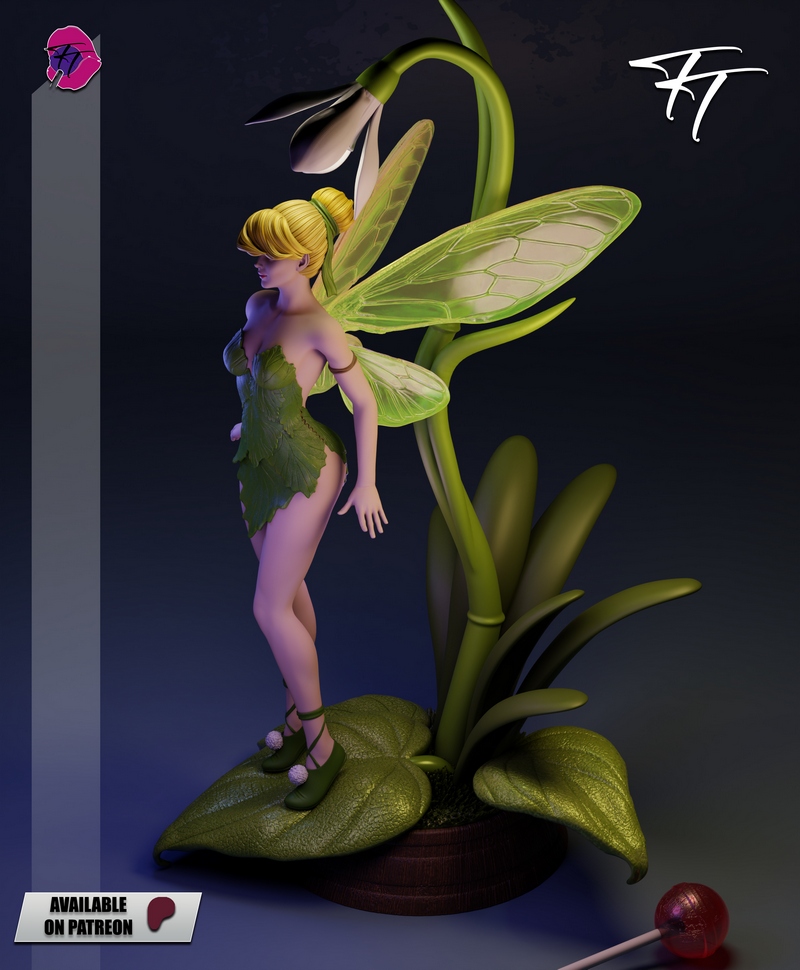 万圣节奇遇——小飞侠蒂娜 3D打印模型|Trick or Treat – Tinker Bell – 3D Print Model