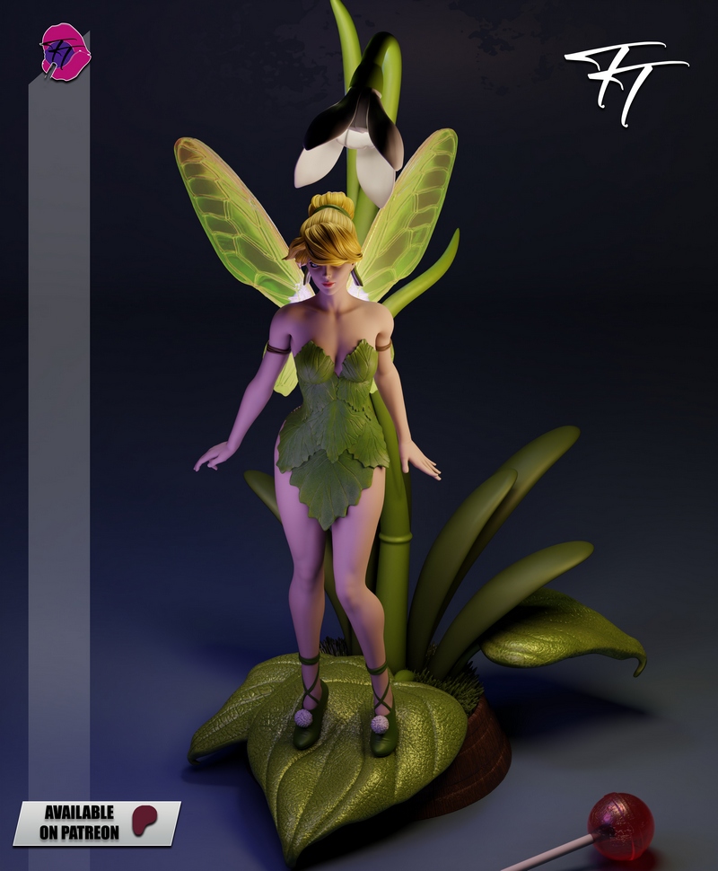 万圣节奇遇——小飞侠蒂娜 3D打印模型|Trick or Treat – Tinker Bell – 3D Print Model