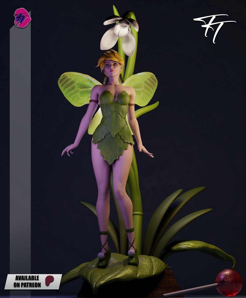 万圣节奇遇——小飞侠蒂娜 3D打印模型|Trick or Treat – Tinker Bell – 3D Print Model