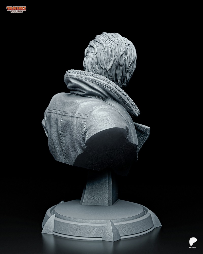 Leon Kennedy雕像 3D打印模型|Tanuki Figures – Leon Kennedy Bust – 3D Print Model
