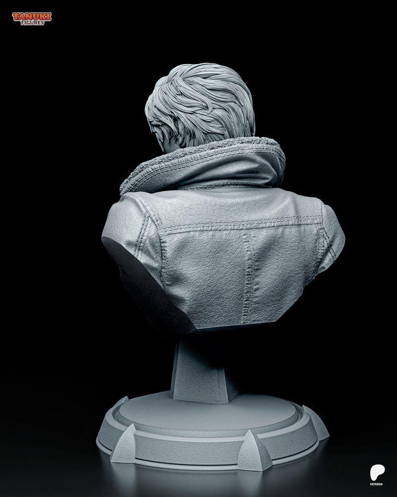 Leon Kennedy雕像 3D打印模型|Tanuki Figures – Leon Kennedy Bust – 3D Print Model