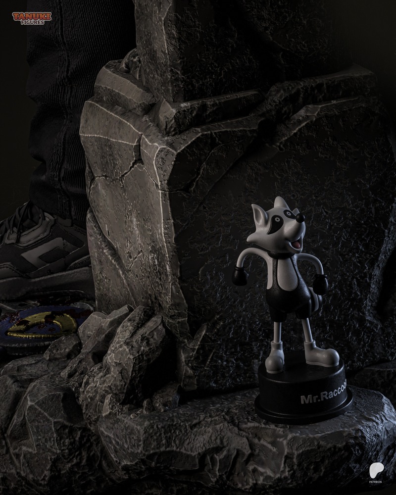 唐兔 figurine - 伦·肯尼迪 - 3D打印模型|Tanuki Figures – Leon Kennedy – 3D Print Model