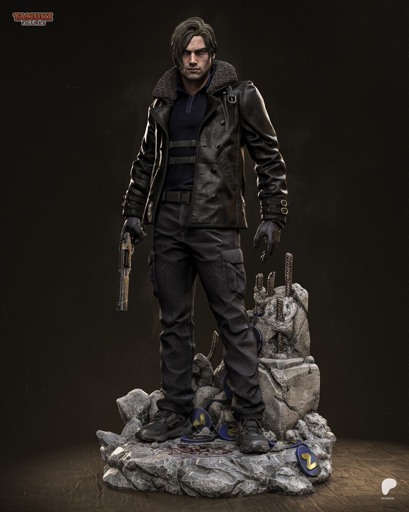 唐兔 figurine - 伦·肯尼迪 - 3D打印模型|Tanuki Figures – Leon Kennedy – 3D Print Model