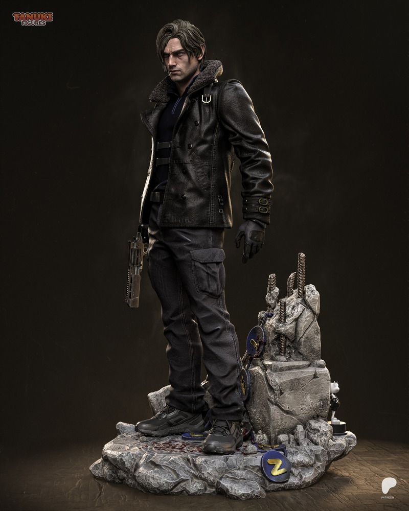 唐兔 figurine - 伦·肯尼迪 - 3D打印模型|Tanuki Figures – Leon Kennedy – 3D Print Model