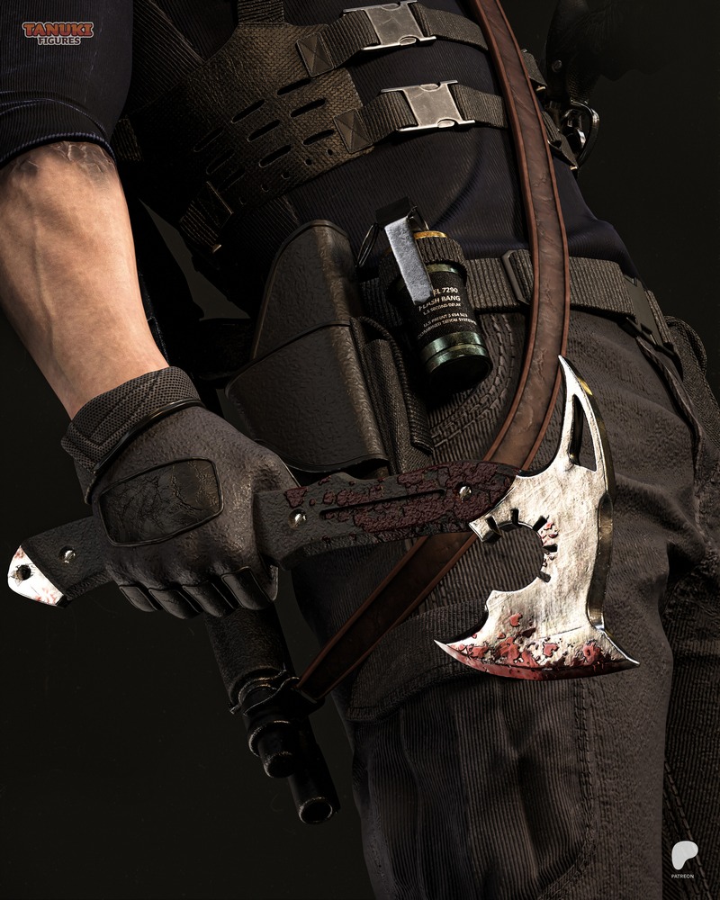 唐兔 figurine - 伦·肯尼迪 - 3D打印模型|Tanuki Figures – Leon Kennedy – 3D Print Model