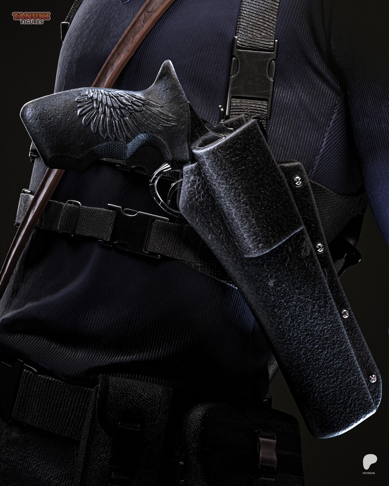 唐兔 figurine - 伦·肯尼迪 - 3D打印模型|Tanuki Figures – Leon Kennedy – 3D Print Model