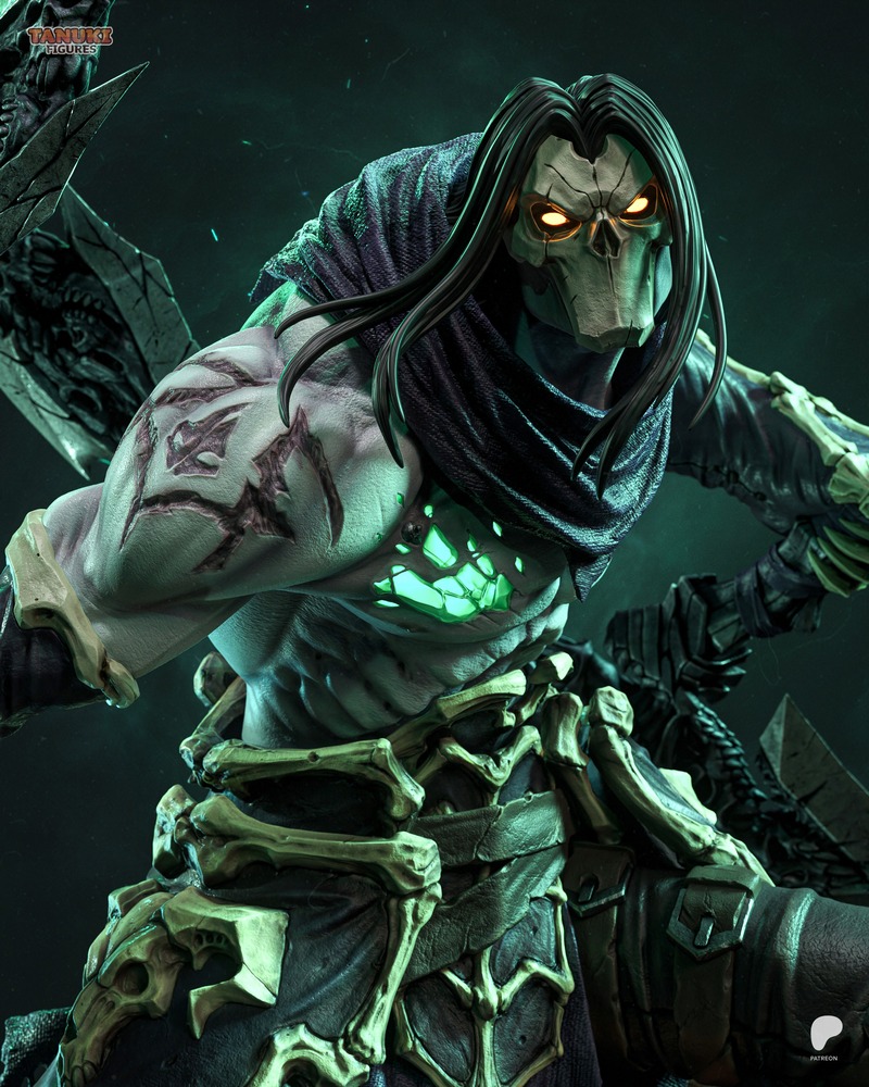 暗黑之刃3D打印模型：tanuki角色造型|Tanuki Figures – Death – Darksiders 2 – 3D Print Model