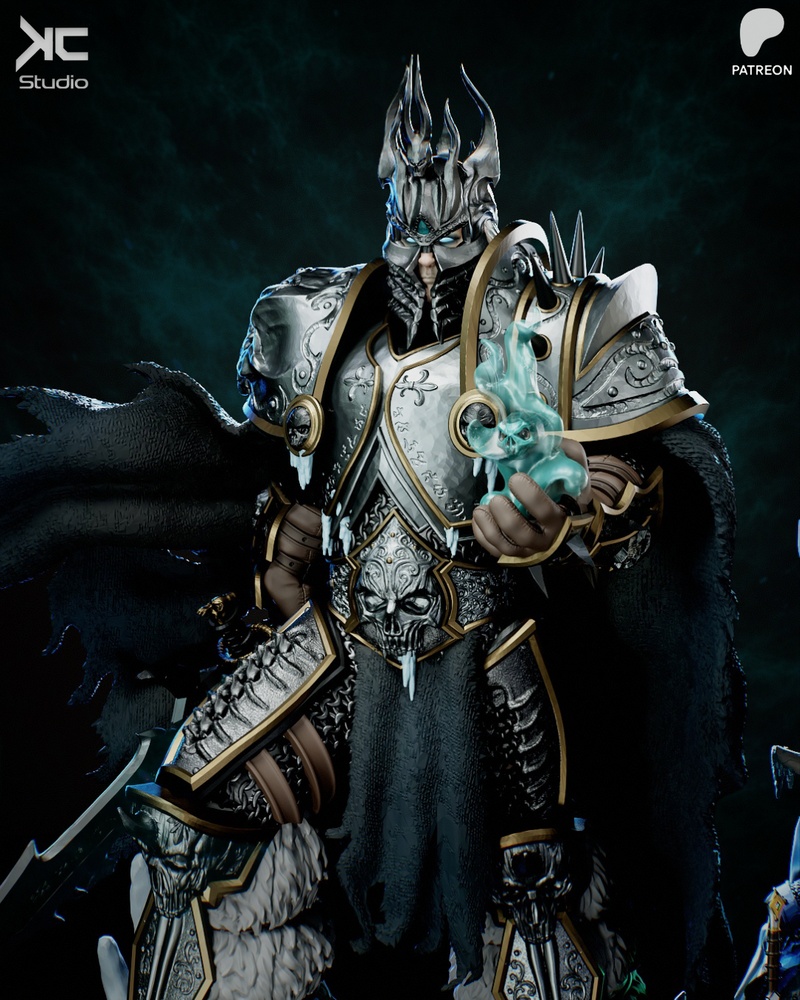 KC Studio - 魔王凯恩 3D打印模型|KC Studio – Lich King – 3D Print Model