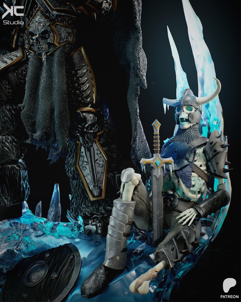 KC Studio - 魔王凯恩 3D打印模型|KC Studio – Lich King – 3D Print Model