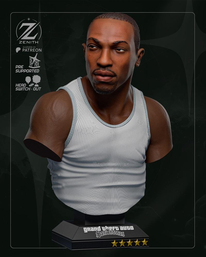 Zenith Studios - CJ bust - 3D打印模型|Zenith Studios – CJ Bust – 3D Print Model STL