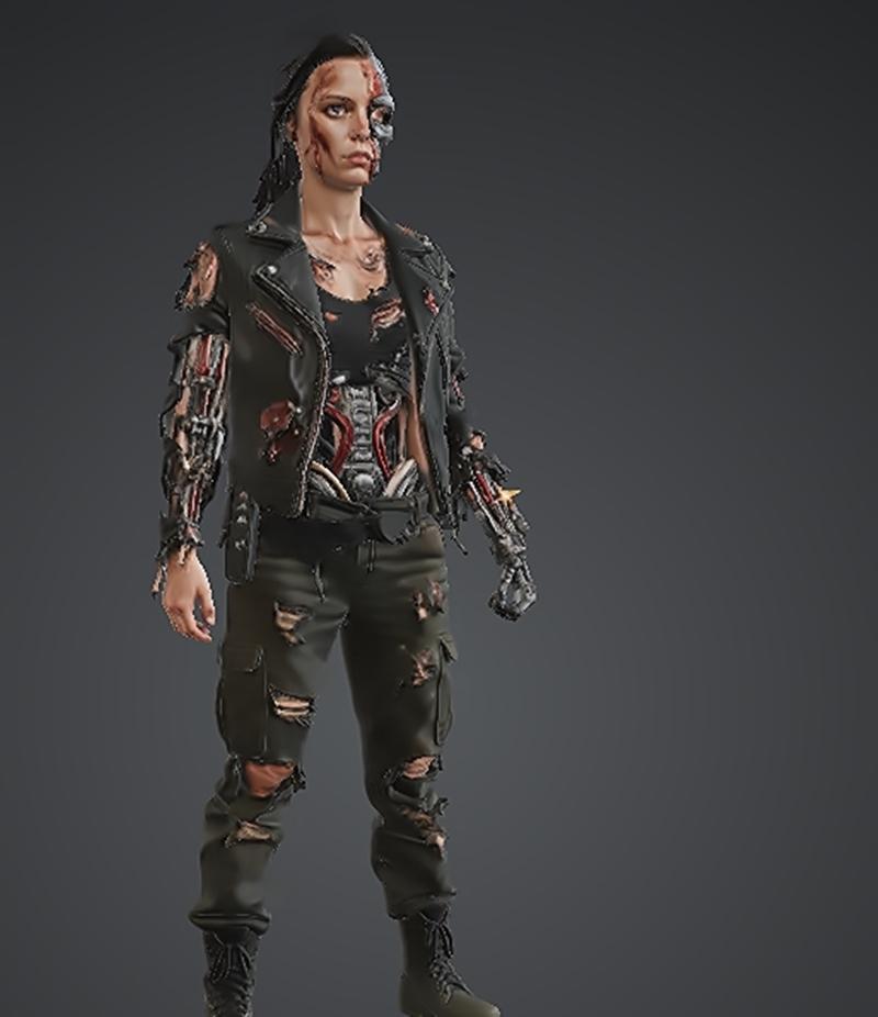 赛博女终结者 3D打印模型|Cameron Female Terminator – 3D Print Model STL