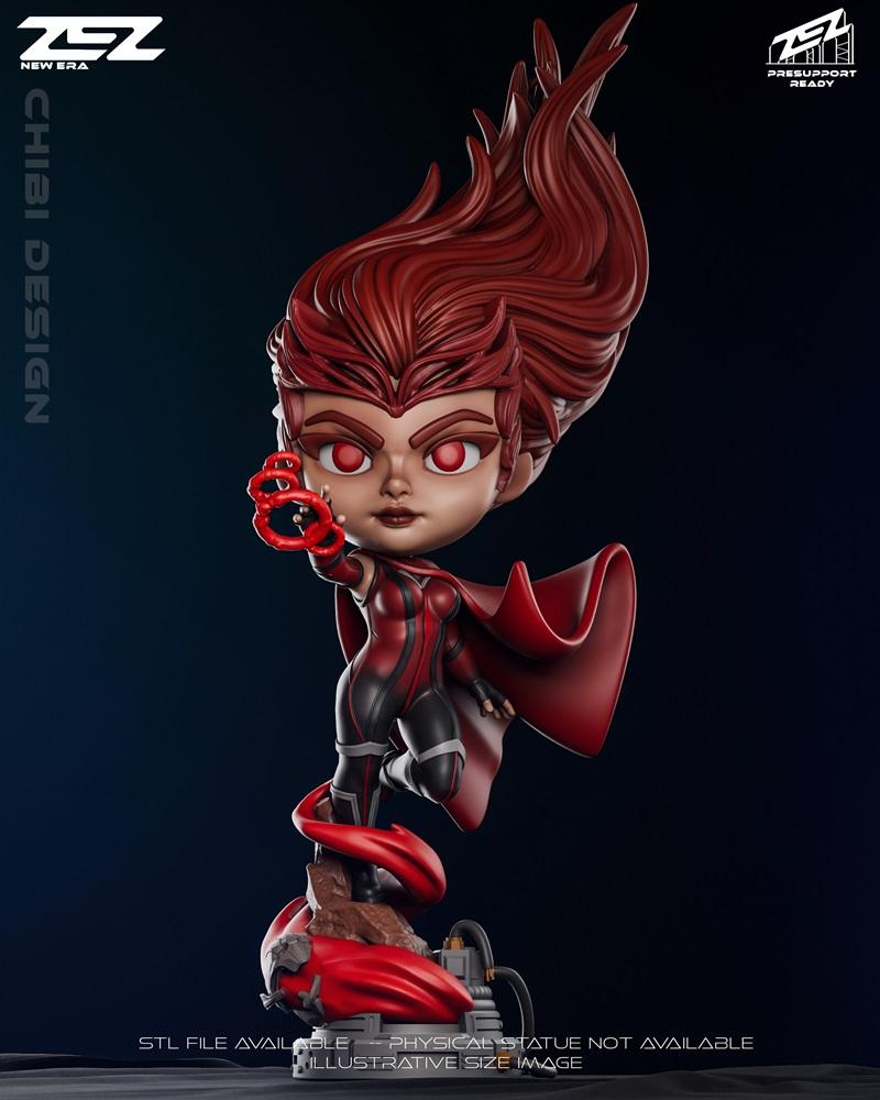 ZEZ工作室Scarlet Chibi角色3D打印模型|ZEZ Studio – Scarlet Chibi – 3D Print Model STL