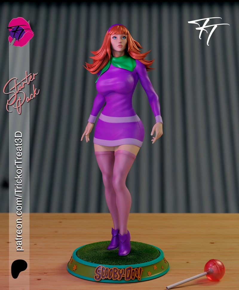 万圣节特辑 - 大芬苏茜 - 3D打印模型|Trick Or Treat – Daphne Scooby Doo – 3D Print Model
