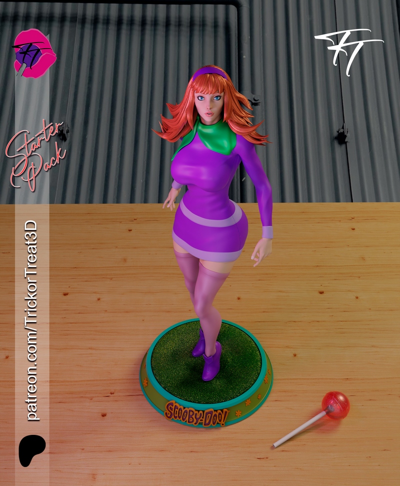 万圣节特辑 - 大芬苏茜 - 3D打印模型|Trick Or Treat – Daphne Scooby Doo – 3D Print Model