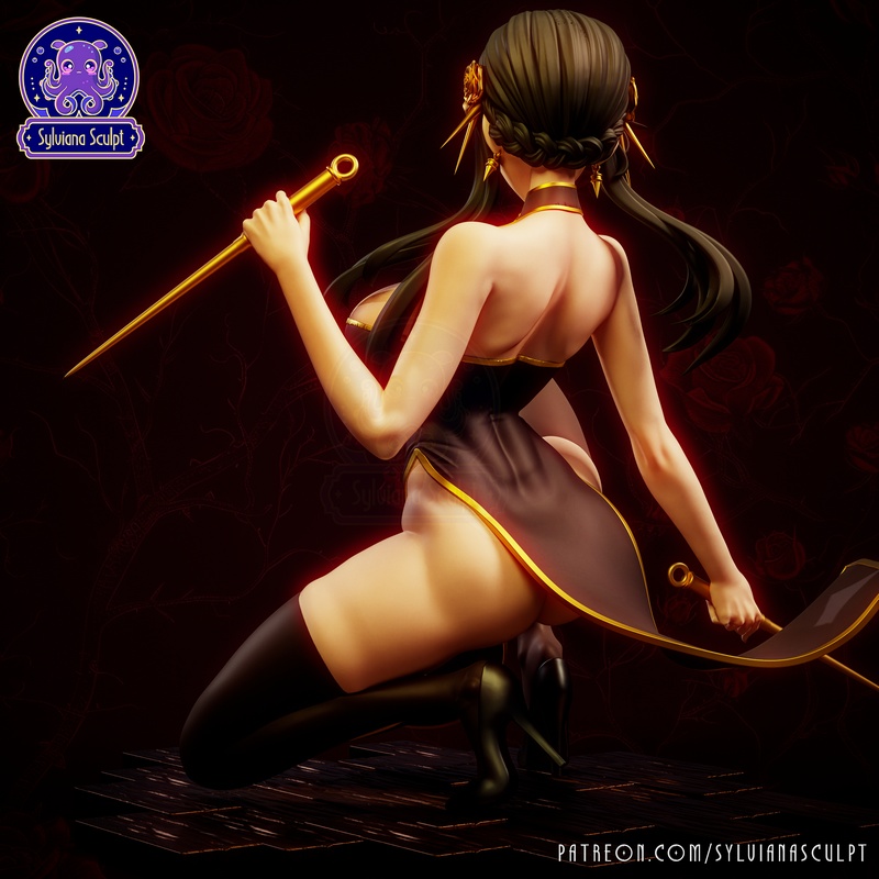 Sylviana雕塑模型——《SPY×FAMILY》yor forger 3D打印作品|Sylviana Sculpt – Yor Forger – SPY x Family – 3D Print Model