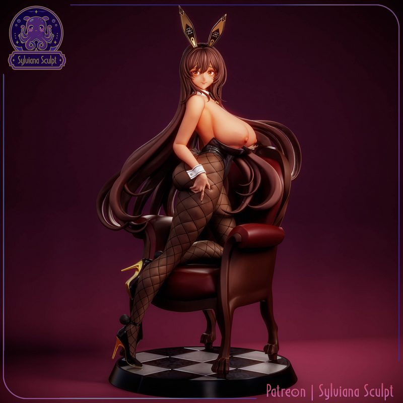 Sylviana雕塑模型｜NIKKE·黑衣版｜3D打印精品|Sylviana Sculpt – NIKKE – Noir NSFW – 3D Print Model