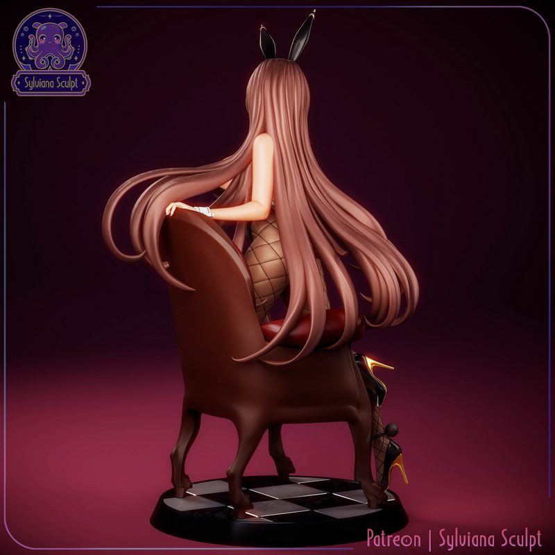 Sylviana雕塑-NIKKE·诺依尔-3D打印模型|Sylviana Sculpt – NIKKE – Noir – 3D Print Model
