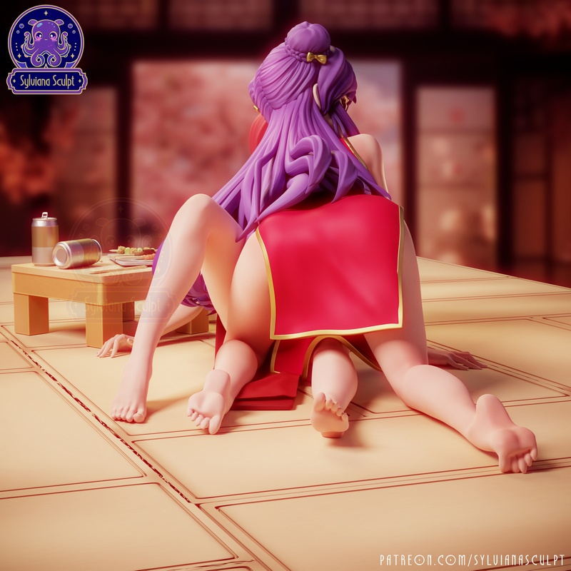 桑妮亚雕塑·乱马x小林·3D打印模型|Sylviana Sculpt – Ranma x Shampoo – 3D Print Model