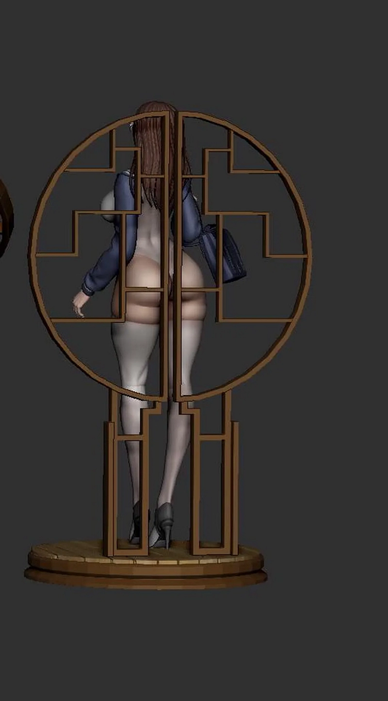 3D打印少女动漫角色模型|Etty Sexy Schoolgirl – 3D Print Model