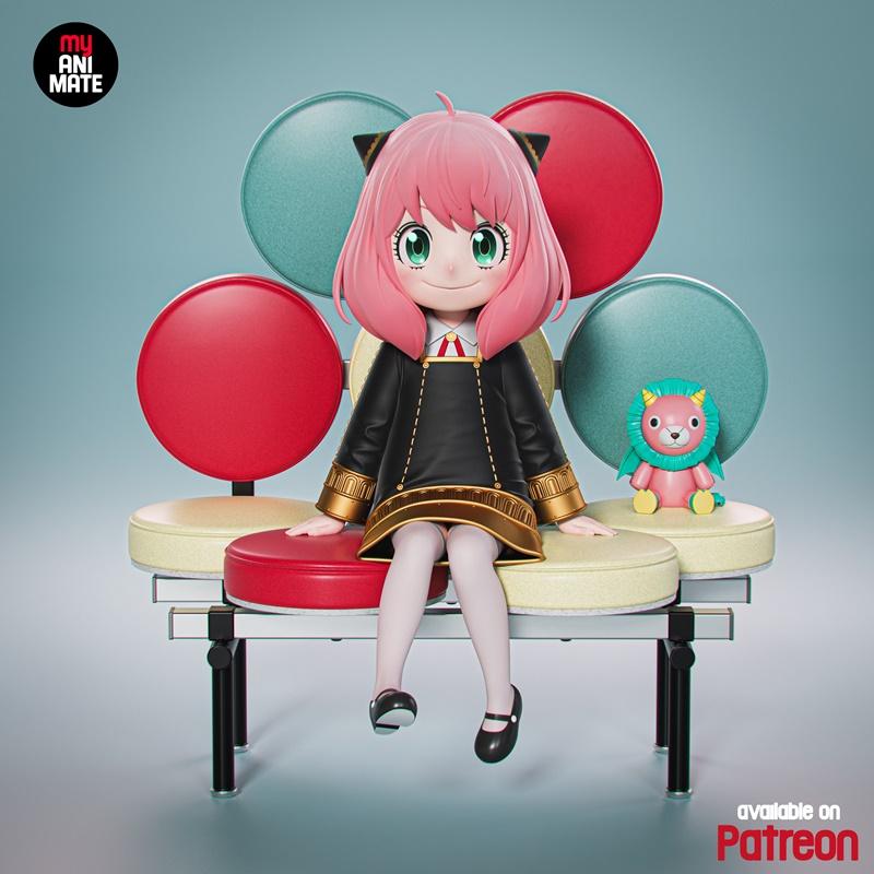 MyAnimate - 间谍家族 - Anya 3D打印模型|MyAnimate – Anya (SpyxFamily) – 3D Print Model STL