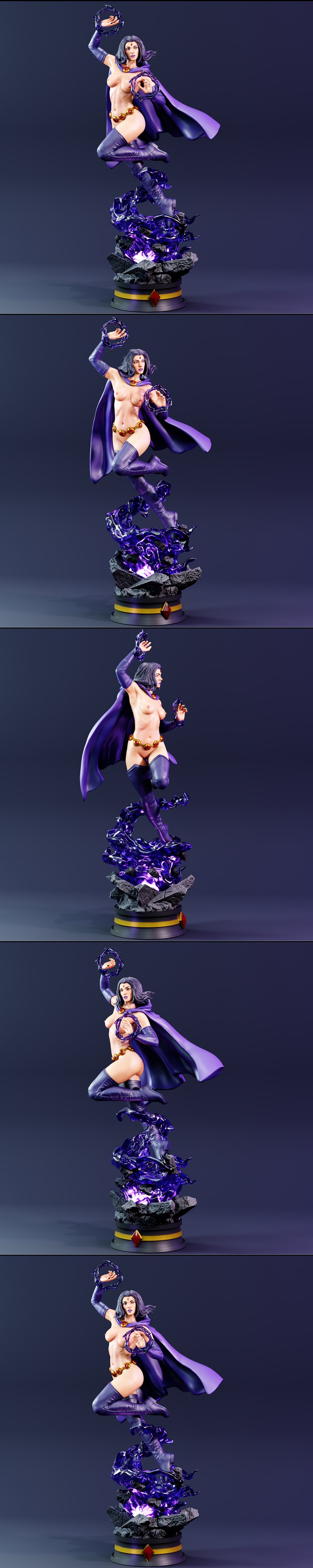 BrunoArt3D - 狼人模型 - 雷文3D打印雕塑|BrunoArt3D – Raven – 3D Print Model STL