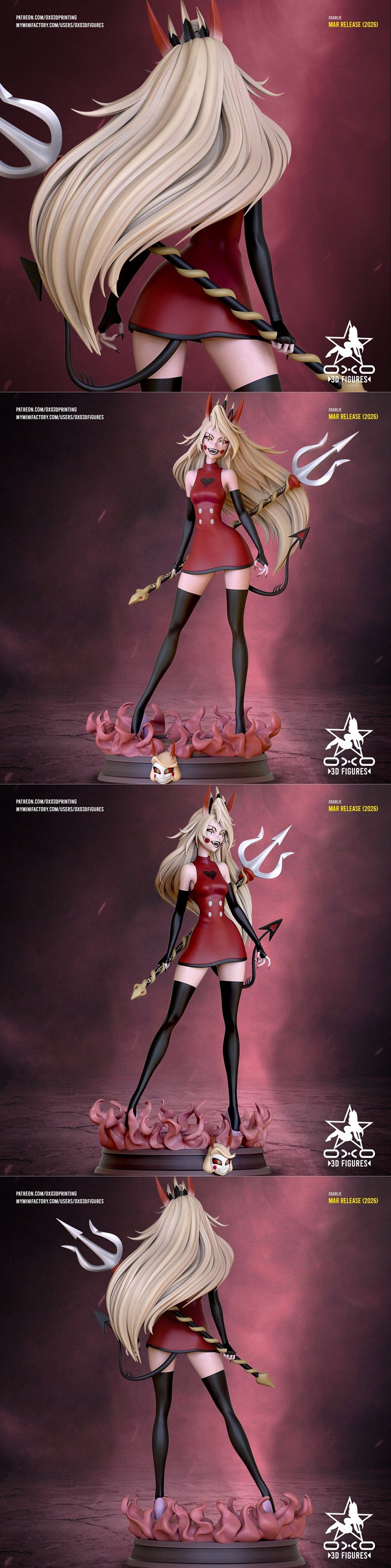 OXO3D Charlie 3D打印模型|OXO3D Figures – Charlie – 3D Print Model STL