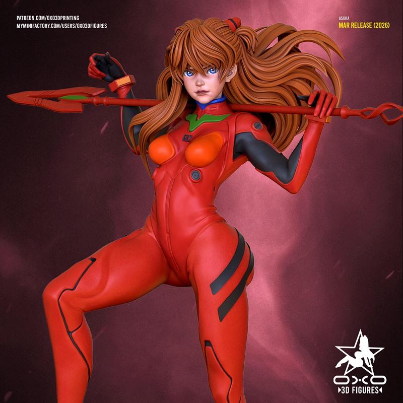 OXO3D Asuka 3D打印模型|OXO3D Figures – Asuka – 3D Print Model STL