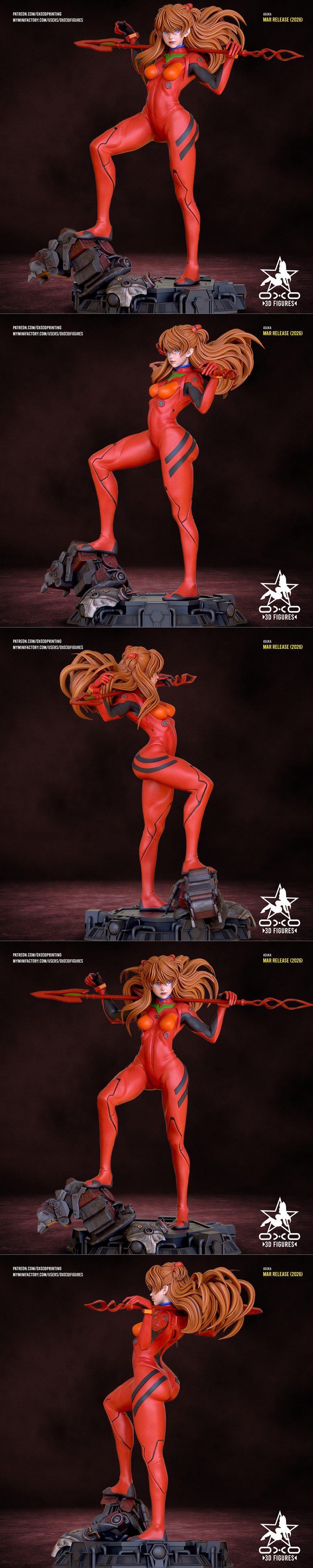 OXO3D Asuka 3D打印模型|OXO3D Figures – Asuka – 3D Print Model STL