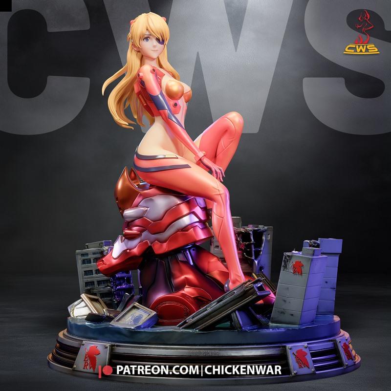 CW Studio -《新世纪福音战士》- 亚斯卡·兰利 - 3D打印模型|CW Studio -Asuka Langley – Evangelion Extra – 3D Print Model STL