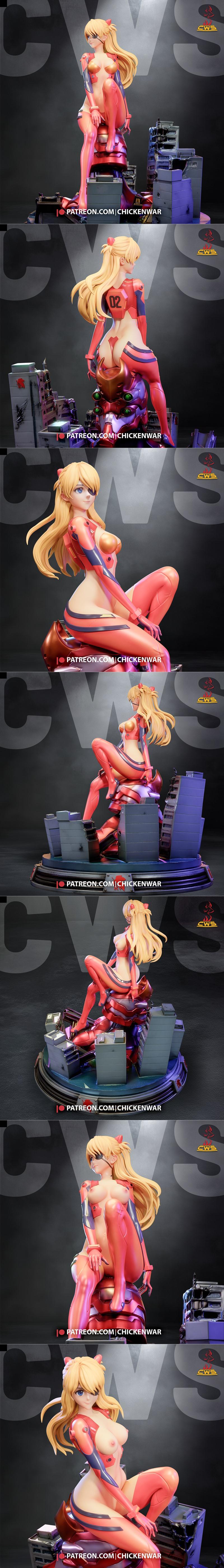 CW Studio -《新世纪福音战士》- 亚斯卡·兰利 - 3D打印模型|CW Studio -Asuka Langley – Evangelion Extra – 3D Print Model STL