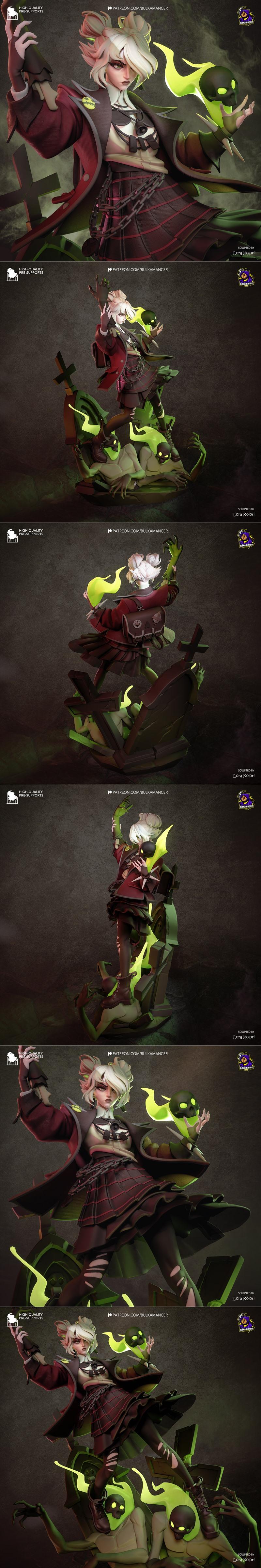 Bulkamancer系列3D打印模型：Graves与Deadlock角色造型|Bulkamancer Sculpts – Graves – Deadlock – 3D Print Model STL