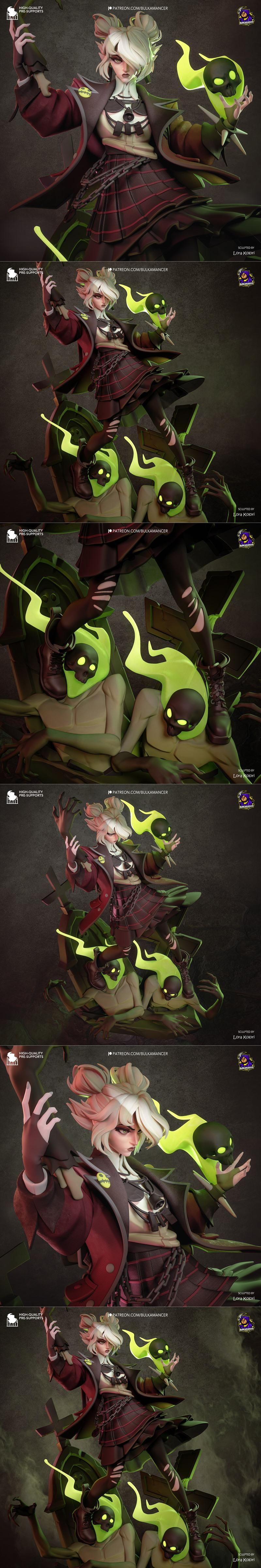 Bulkamancer系列3D打印模型：Graves与Deadlock角色造型|Bulkamancer Sculpts – Graves – Deadlock – 3D Print Model STL