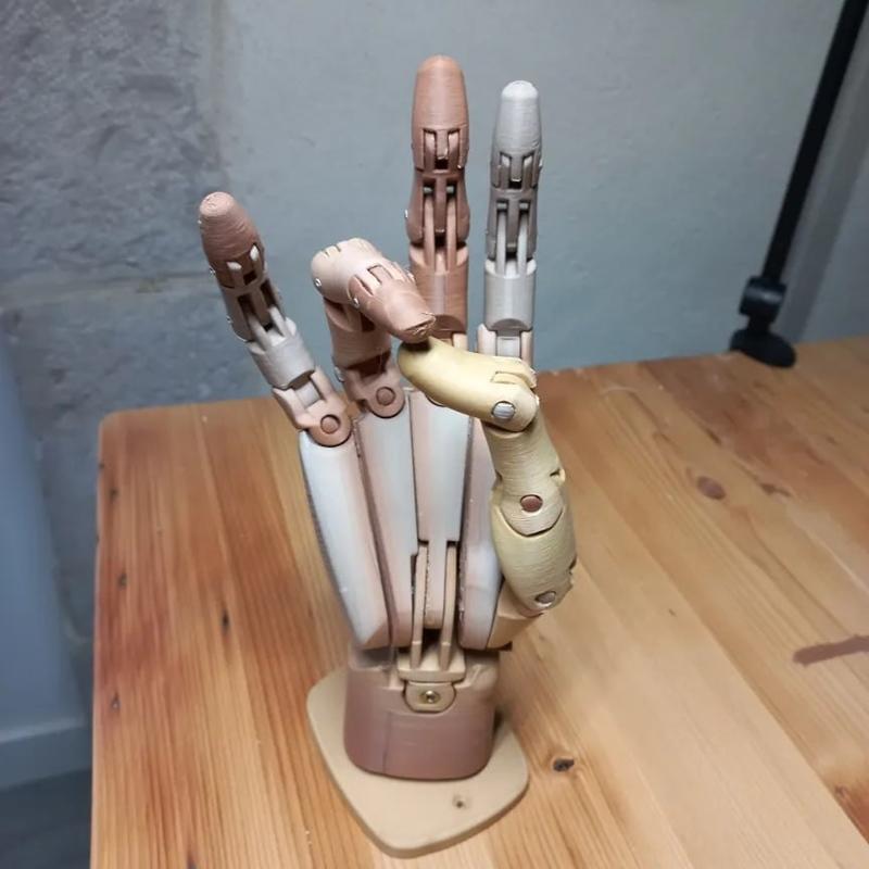 可打印机械手 3D模型|Articulated Hand – 3D Print Model STL
