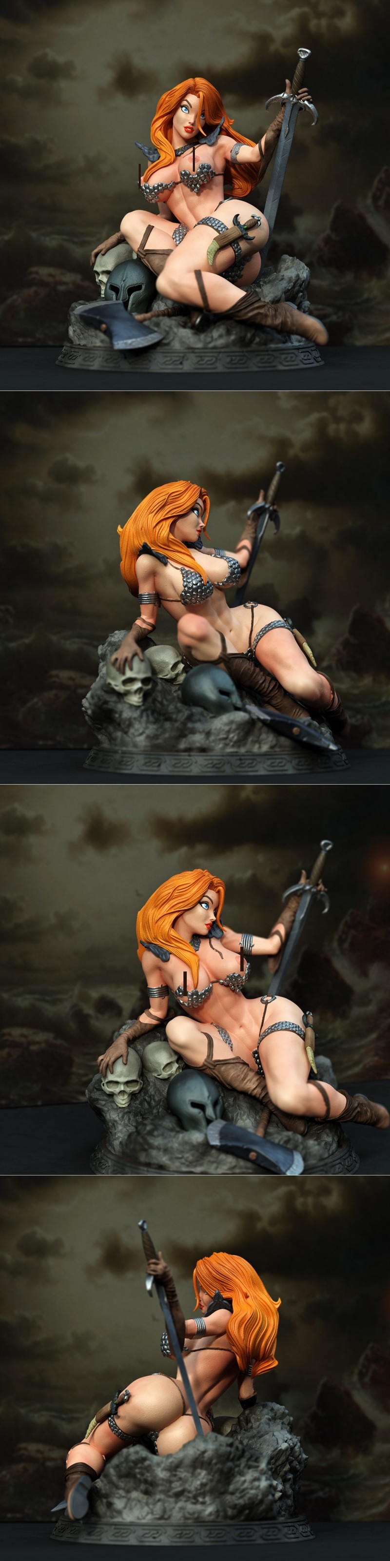 独家呈现——barbarian woman 3D打印模型|Exclusive – Barbarian Woman – 3D Print Model STL