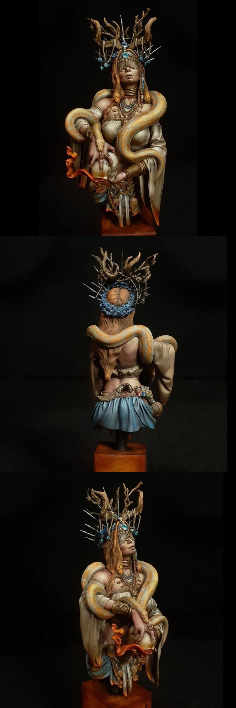 VOX Studios旗下《蛮族与女巫》3D打印模型|VOX Studios – Barbarian & Sorceress Bust – 3D Print Model STL