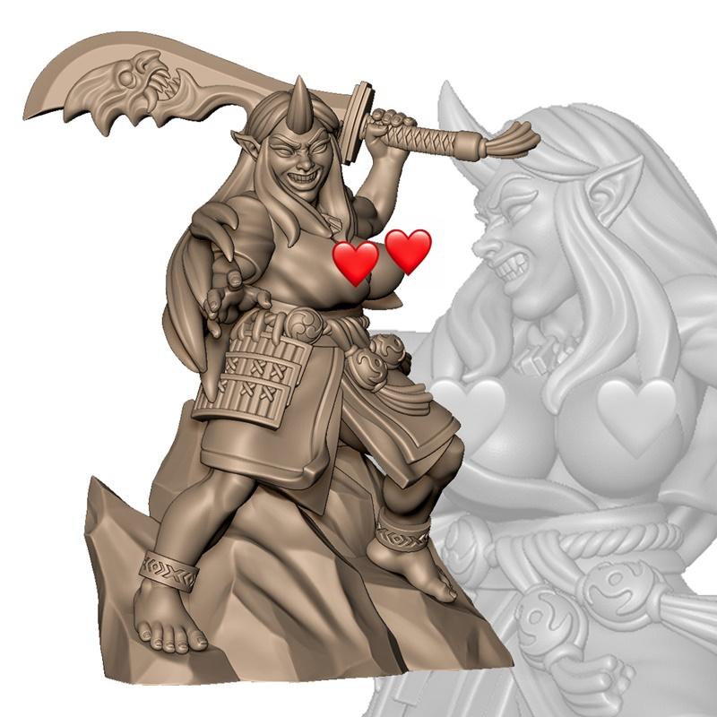 Oni Sister C 3D打印模型|Oni sister C – 3D Print Model STL